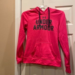Under Armour hot pink hooded sweatshirt